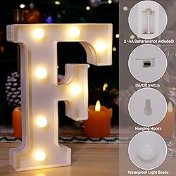 TRONSBOO LED Marquee Sign Light Up Letters, 26