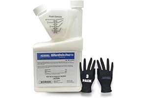 Agrisel Bifenthrin Pro 7.9, Insect Control, Safe for Plants & Crops, Insecticide, Effective Against 125+ Insects, Includes 3-Pack of Agrisel Protective Gloves, 32 Ounces