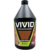 CC Concrete Coatings Vivid Acid Stain | Weathered Terracotta | 1-Gallon | Mottled Look, Variegated Effect, Concrete Stain, Reacts with Cement, Interior &amp; Exterior, Patios, Floors, Driveways