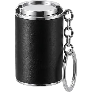 Mini Coin Storage Keychain - Portable Coin Holder, Pocket Coin Bank with One-Touch Quick Storage for Women Men, Hanging Keyri