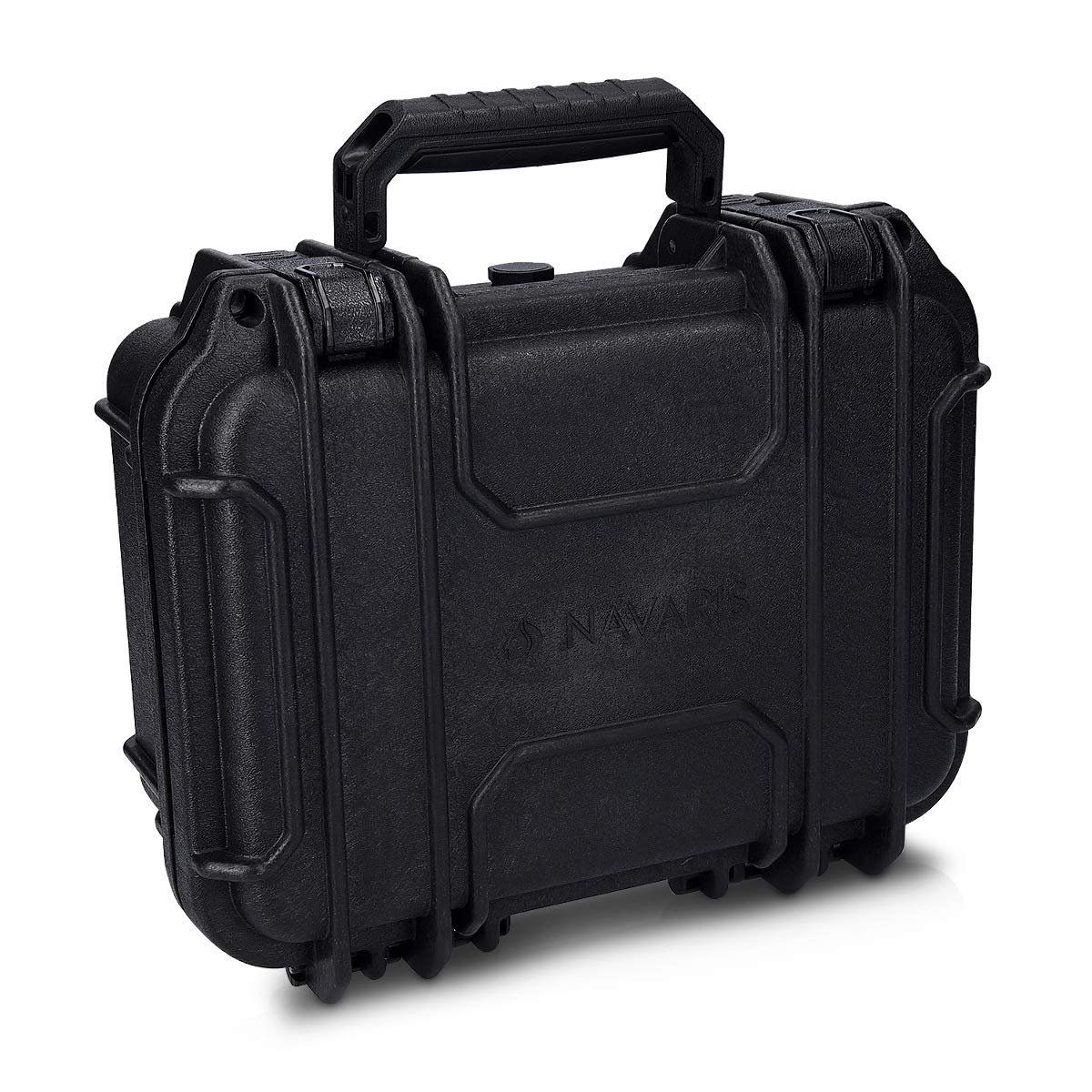Navaris Protective Outdoor Camera Case - Hard Case with Customisable Foam Inserts - Water and Dust Equipment Protection - Size S (Black)