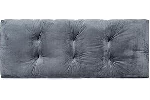 JAMPAYANG Bench Cushion, Non-Slip Tufted Bench Cushions for Swing, Shoe Storage, Window Seat (36"x14", Dark Grey)