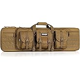 Savior Equipment American Classic Tactical Double Long Gun Bag Pistol Transportation Case w/Backpack Strap, Lockable Compartment, Available Length in 32" 36" 42" 46" 51" 55"