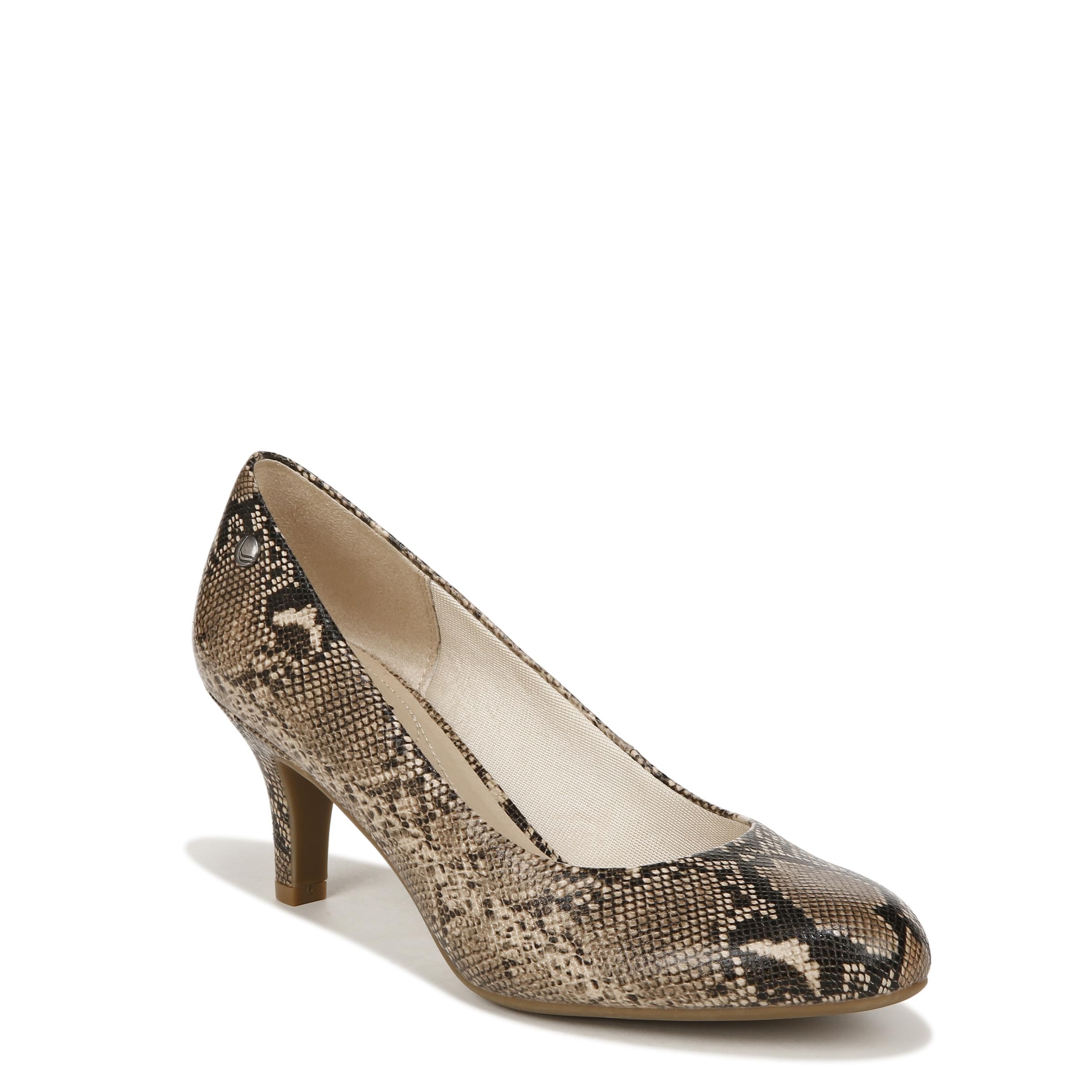 LifeStride Womens Parigi Pumps Hazelnut Snake 5.5 M