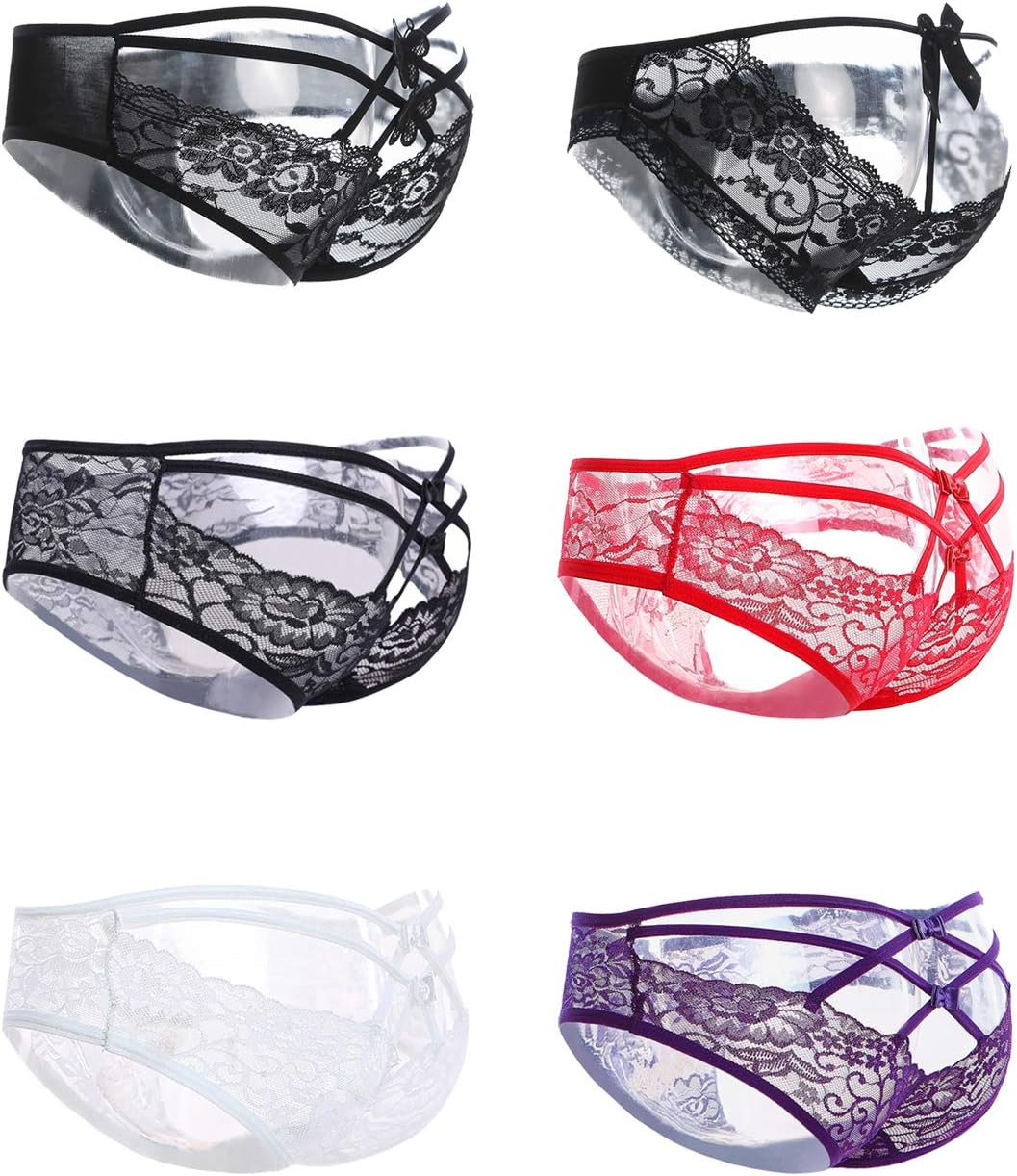 Celamirio Women's Sexy Bikini Panties Underwear 6 Pack XXL