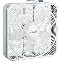 Amazon.com: Lasko 20″ Weather-Shield Performance Box Fan-Features  Innovative Wind Ring System for Up to 30% More Air, 20 Inch, 3720 : Home u0026  Kitchen