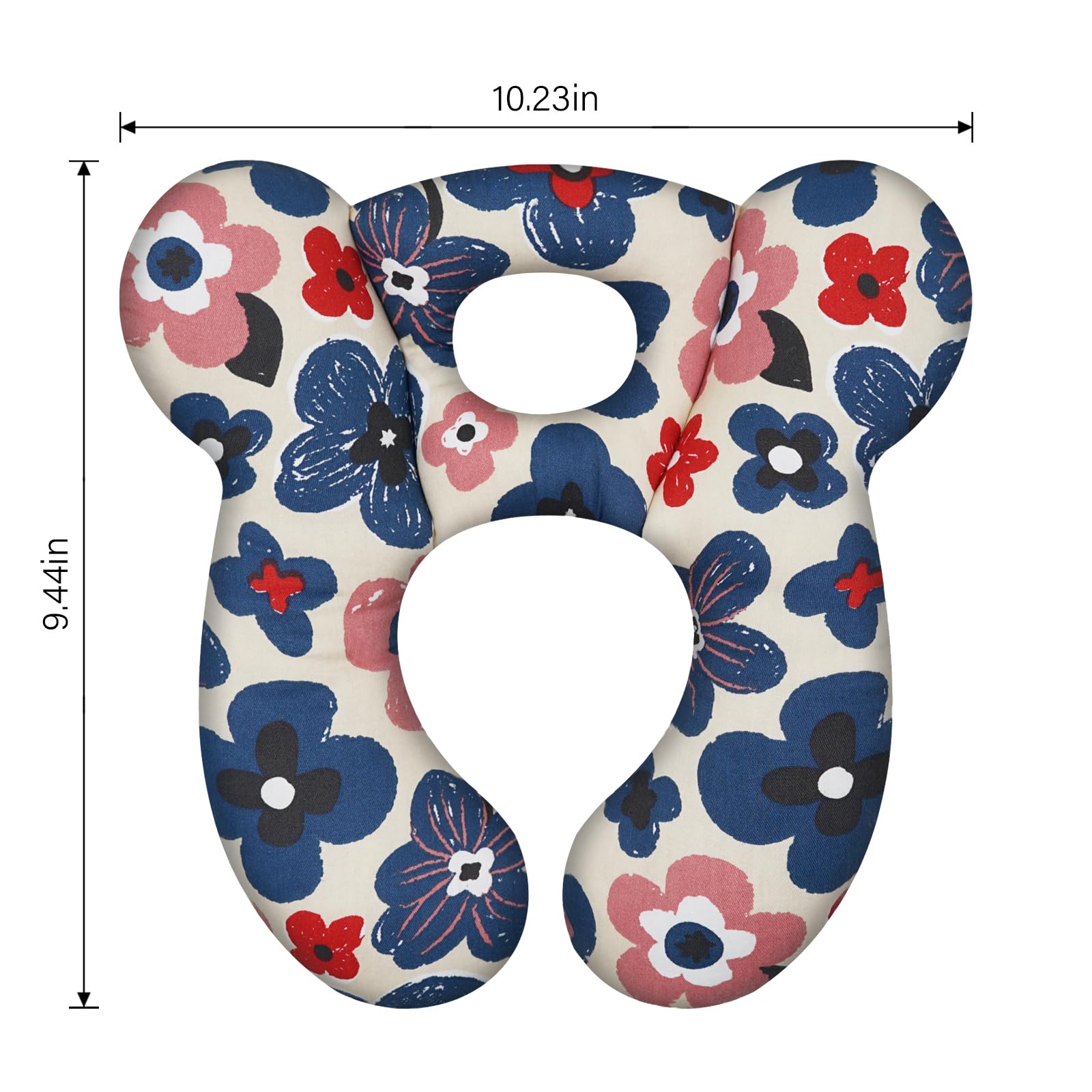 Baby Travel Pillow, Infant Kid's Cushion Soft and Skin Friendly for Car Seat, Pushchair and Stroller (Style D)