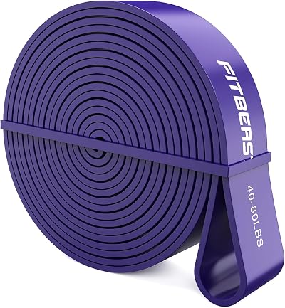 FitBeast Purple Pull Up Band 40-80 lbs Calisthenics Bodyweight Training