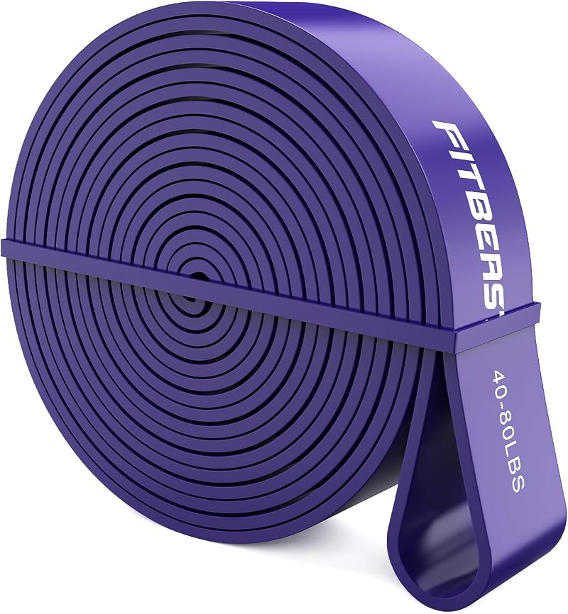 FitBeast Purple Pull Up Band 40-80 lbs Calisthenics Bodyweight Training