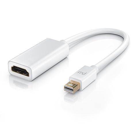 CSL - 4k Mini DisplayPort zu HDMI Adapter | MiniDP auf HDMI Konverterkabel | bis zu 4K Ultra HD 2160p@60Hz | HDMI 2.0 | HDR f