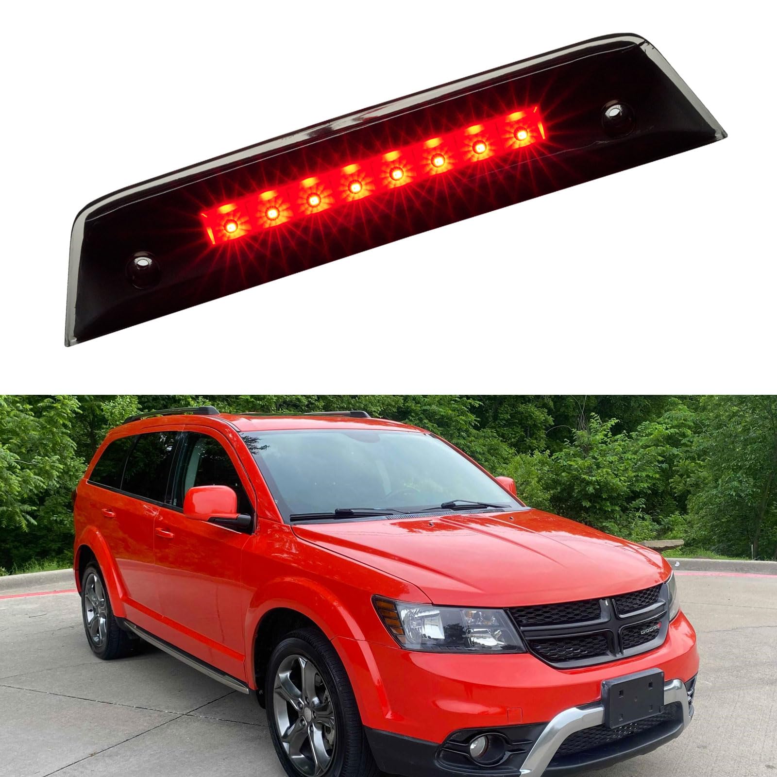 Cxdar Third 3rd Brake Light LED for 2010-2016 Dodge