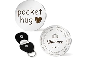 CIDENBIO Christian Gifts for Men Valentines Day Gift Pocket Hug Confirmation Gifts for Teenage Boys Religious for Women Motivational Faith Scripture Christmas Gift Bible Verse Keychain Stocking Stuffers