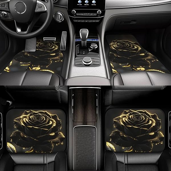 CAR FLOOR MATS NON-SLIP AUTOMOTIVE FLOOR MATS ALL-WEATHER FRONT REAR CAR FLOOR FOOT MAT SETS OF 4 PIECES FOOT MATS RUGS CARPET FOR CAR TRUCKS SUV SEDANS 《ANCESTRAL SPIRIT TOTEM》