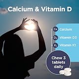 Healthspan Calcium & Vitamin D 240 Chewable Tablets Vanilla view 4