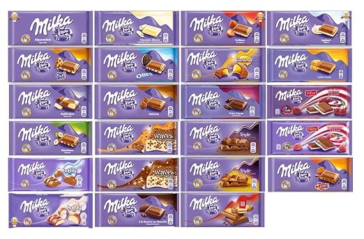 Milka Schokolade Mischpaket 24 Tafeln Amazon De Lebensmittel