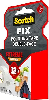 Scotch FIX Extreme Interior Mounting Tape PGS05-1918-P 19mm x 1.8m Grey view 5