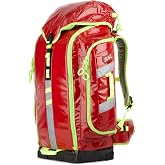 STATPACKS G3+ Backup EMS Trauma Backpack, Red ALS BLS Medic Pack | 55 L Velcro-lined modular interior; side and top pockets; included dividers; Stand-Strong base; abrasion and water resistant