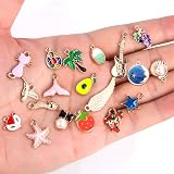 SANNIX 350PCS Gold Enamel Charms for DIY Jewelry Making Bulk Pendant Set view 4