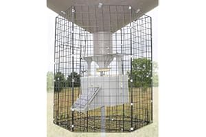 Boss Buck Large 24" x 26" Heavy Duty Steel Wire Varmint Cage Protective Outside Feeder Attachment, Black