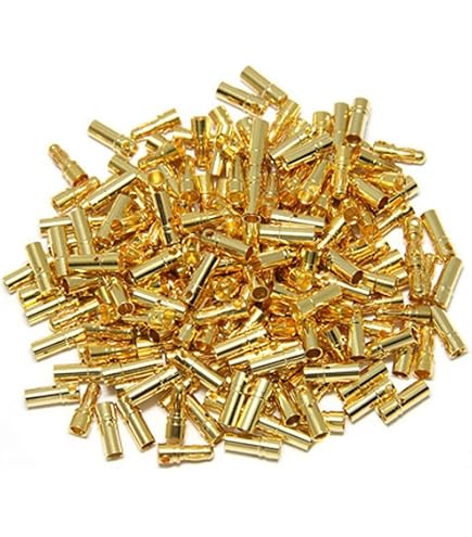 100PCS Gold Banana Bullet Connectors – 2mm/3.5mm/4mm Male & Female Plugs For RC Batteries, ESC, Motors - View #9
