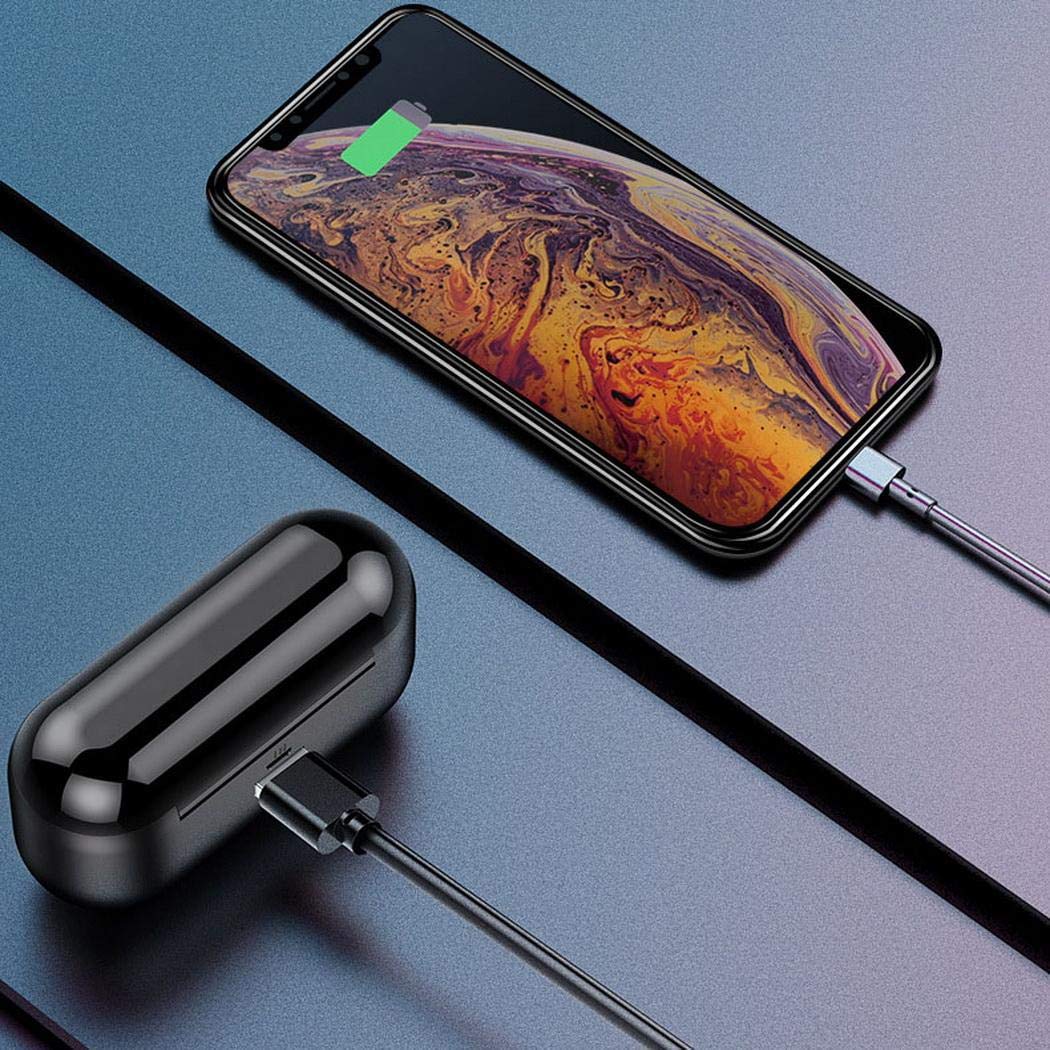 fnemo Mini Auricular inalámbrico Bluetooth HiFi Auriculares estéreo en la Oreja con Caja de Carga Auriculares