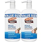 Palmer's Cocoa Butter Formula Daily Skin Therapy Body Lotion, Pump Bottle, 33.8 Ounces (Pack of 2)