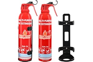 LEYANNY Fire Extinguisher for Home, Car, Kitchen, Vehicle, Boat, Garage, Portable A, B, C, K Class Fire Extinguishers with Mount, Emergency Survival Extinguisher, Easy Access, Versatile Fire Protection