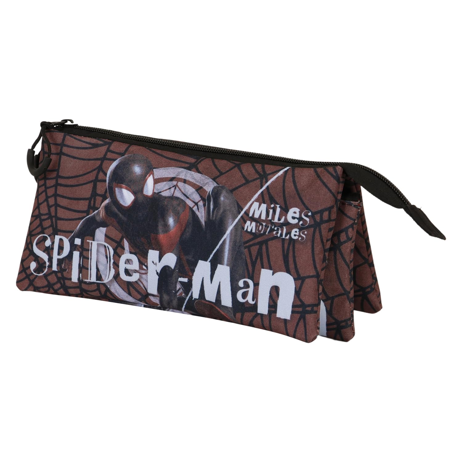 Marvel Spiderman Blackspider-FAN Triple Pencil Case 2.0, Red, 23 x 11 cm