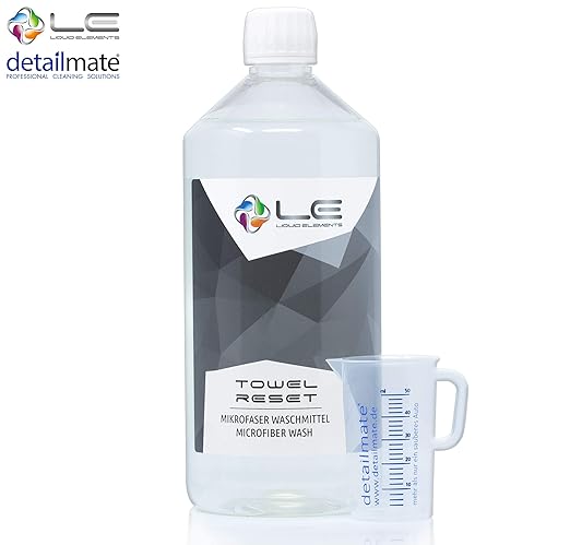 detailmate Liquid Elements -Towel Reset - Mikrofaserwaschmittel - 1000 ml Messbecher 50 ml