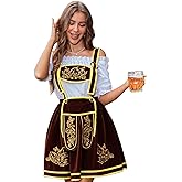 Abaowedding Oktoberfest Outfits Women Dirndl Dresses German Oktoberfest Bavarian Carnival Costume Cosplay Dress