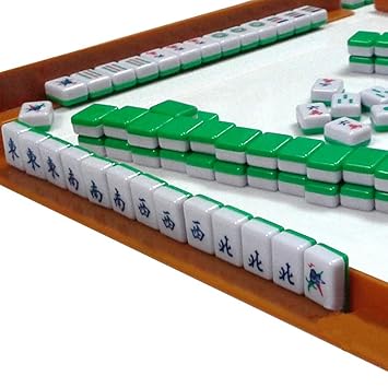 Ziyier G & E Plastic Mini 144 Mahjong Tile Set Portable Travel Board Game Chinese Traditional Games
