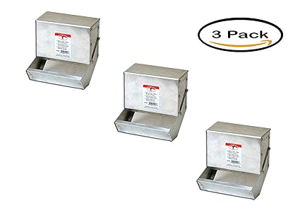 Pack Of 3 Miller Manufacturing 7 Galvanized Rabbit Feeder