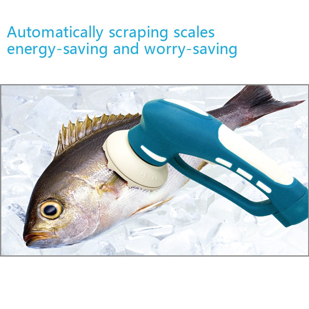 EVERTOP Electric Fish Scaler Scraping Cordless Fish Scale Remover