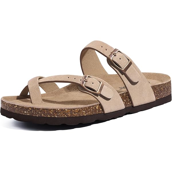 Amazon.com | ORADO Women's Suede Platform Sandals Cork Footbed