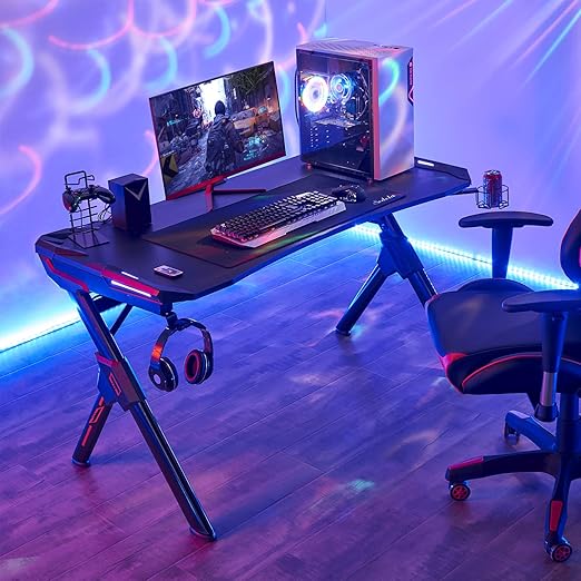 gaming desk led lights