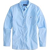 Vineyard Vines Mens Shoreline Solid Perfect Wash Poplin Shirt