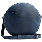 Portland Leather Goods Circle Crossbody Bag for Women – Handmade from the Finest Full-Grain Hides