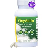OxyActin Oxygen Supplement, 60 Vegetable Capsules | Immune Health &amp; Cellular Energy, High Altitude &amp; Endurance Support with 50mgs of CoQ10, Vitamin B12, &amp; Aloe Vera Juice Powder
