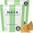 MASA Chips - Lime Flavored Tortilla Chips, Handmade Corn Chips & Crisps - Naturally Grown Yellow Corn, Grass Fed Tallow & Sea Salt Tortilla Chips - Seed-Oil Free Tortilla Chips - 2 Pack, 5 Ounce Each