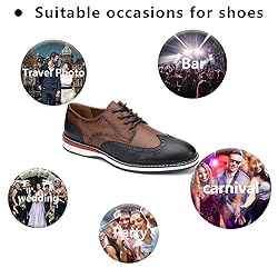Meijiana Men's Oxfords Casual Dress Shoes Leather