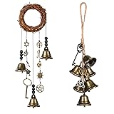 Jetec 2 Pieces Witch Protection Door Hangers Wind