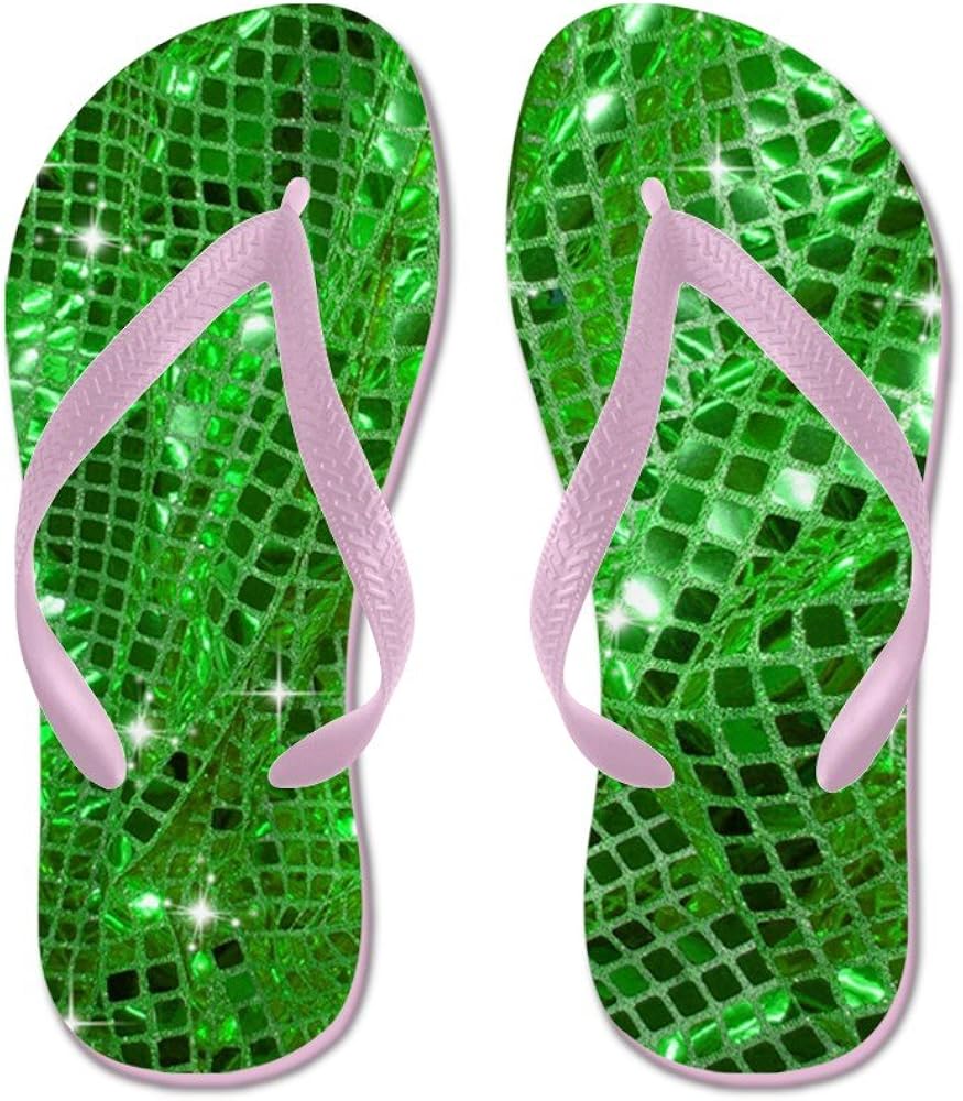glitter beach sandals