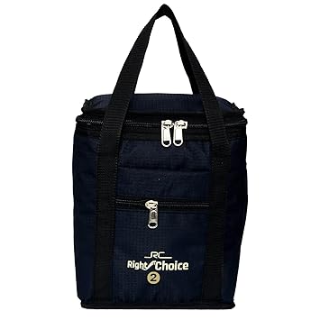 Right Choice Bags Silk School Tiffin Black Lunch Bag