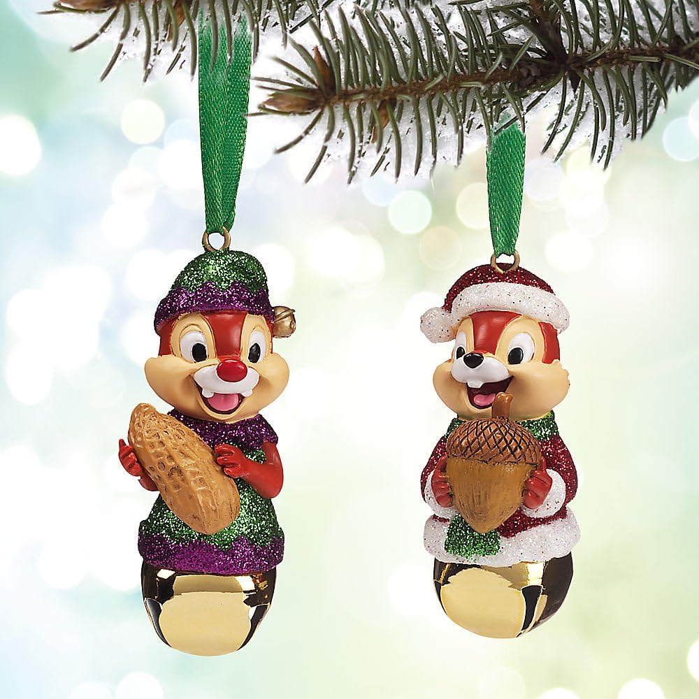 Disney Chip 'n Dale Bell Ornament Set Home & Kitchen