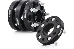 Orion Motor Tech 5x4.5 Hub Centric Wheel Spacers, 1" Black Wheel Spacers with M12x1.5 Studs Compatible with Honda Accord Hond