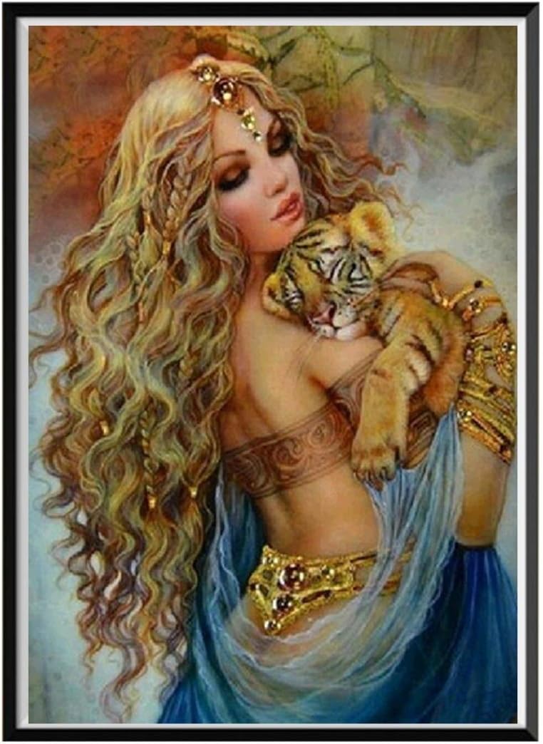 DIY 5D Diamond Painting by Number Kits, Jiayit 5D Embroidery Paintings Rhinestone Pasted DIY Diamond Painting Cross Stitch (B)