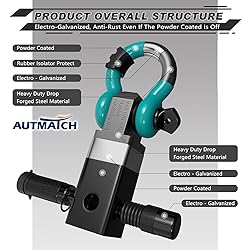 AUTMATCH Shackle Hitch Receiver 2 Inch - 3/4" D