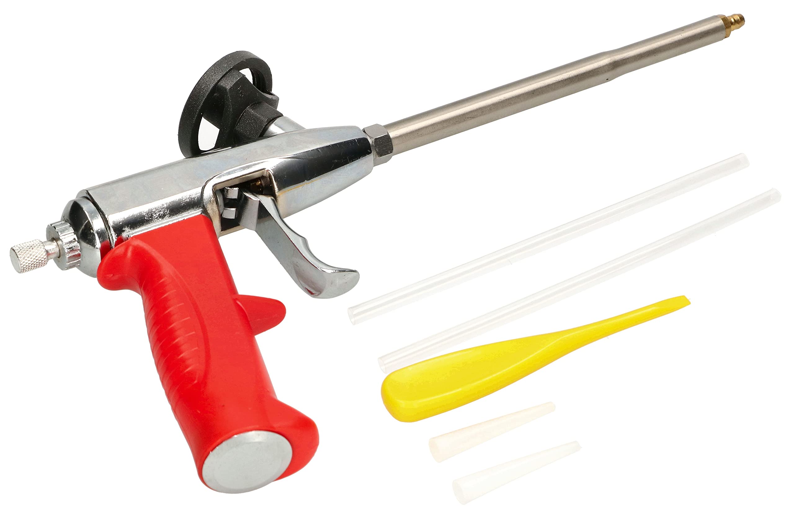 KOTARBAU® Foam gun for mounting foam, stainless steel, robust Teflon adapter