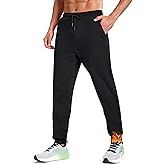 MAGCOMSEN Men's Fleece Joggers Winter Thermal Warm Pants Thicken Fleece Lined Athletic Casual Sweatpants with 3 Pockets