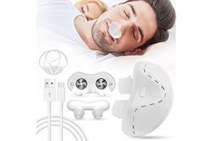 FARRINNE Anti Snoring Devices, Snoring Solution for Men Women, Upgraded Electric Mini Sleep Aid for Blocked Nostrils, Wind Speed Double Eddy Current Anti Snoring Sleep Aid Device Suitable for Better Sleep